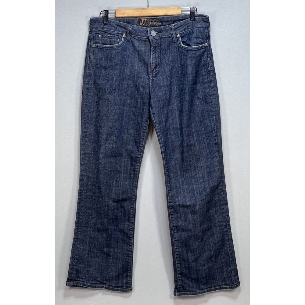 Kut From The Kloth Women’s Straight Boyfriend Dark Size 12 Jeans